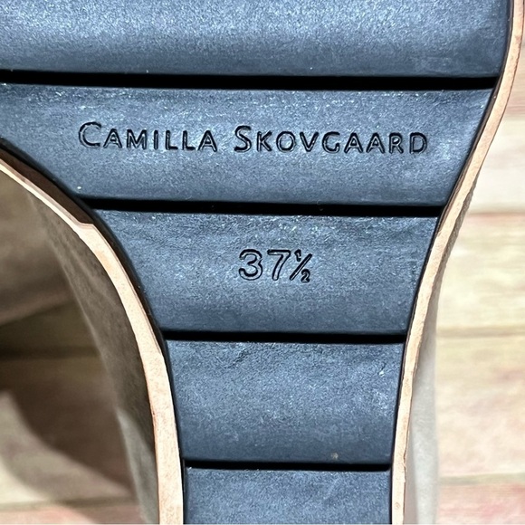 Camilla Skovgaard Brown Suede Slingback Wedge Sandals - Picture 8 of 8